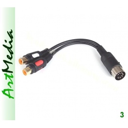kabel adapter 2RCA gniazda - DIN745 BANG OLUFSEN w