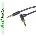 kabel Jack 3,5 wtyk - Jack 3,5 wtyk stereo kątowy 
