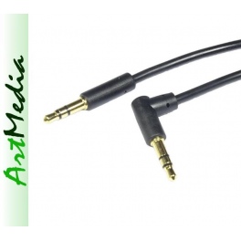 kabel Jack 3,5 wtyk - Jack 3,5 wtyk stereo kątowy 