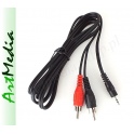 kabel Jack 2,5 stereo - 2RCA 2,5 m 