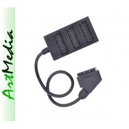 rozdzielacz, sumator EURO SCART 1 na 3 BL 0,2m