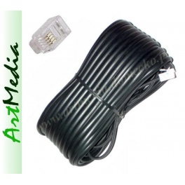 kabel telefoniczny RJ11 6P4C - 4 żyły - 10.0 m