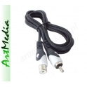 kabel przedłużacz 1RCA wtyk - 1RCA gniazdo  2,5m ~