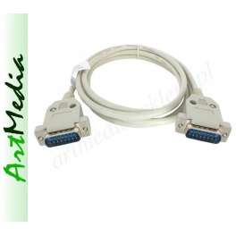 kabel D-SUB DB15 wtyk - wtyk  1,8 m ( patrz opis )