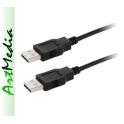 kabel USB 2.0 Am - Am , wtyk - wtyk  1,0 m czarny