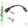 kabel adapter 2 RCA gniazda DIN-5 wtyk IN + 1 uziemienie