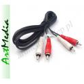 kabel 2 RCA - 2RCA CHINCH  -  2,5 m