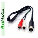 kabel 2 RCA CHINCH - DIN-5 ( 2RCA WM 545 ) 2,4 m
