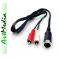 kabel 2 RCA CHINCH - DIN-5 ( 2RCA WM 545 ) 2,4 m