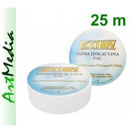 taśma izolacyjna LEXTON biała 19mm x 25m