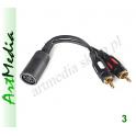 kabel adapter 2 RCA wtyki - DIN-7 745  Bang Olufse