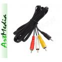 kabel Jack 3,5 4 PIN polowy  ms3 - 3RCA chinch Vit