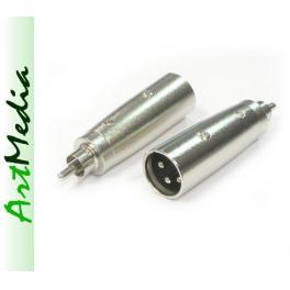 adapter XLR wtyk - RCA wtyk przejści&oacute;wka