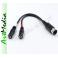 kabel adapter Jack 3,5 gniazdo IN / gniazdo OUT - 