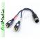 kabel adapter Jack 3,5 gniazdo IN / gniazdo OUT - 