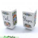zestaw porcelanowy Solniczka  + Pieprzniczka  (110