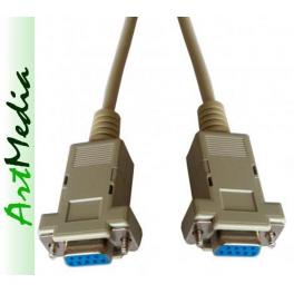 kabel  Null-Modem  DB9 RS232 skrosowany 1,8 m