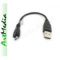adapter kabel USB 2.0 Am / micro USB wtyk  0,2 m