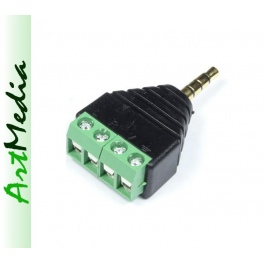 szybkozłącze ARK wtyk Jack 3,5 mm 4 PIN polowy