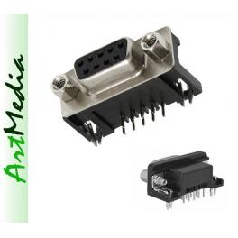 D-SUB  DB9  RS232  gniazdo lutowany do druku
