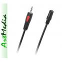 kabel przedłużacz słuchawek Jack 3.5 stereo 3,0 m 