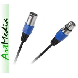kabel mikrofonowy XLR CANON gniazdo - XLR wtyk 10,