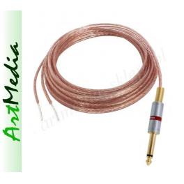 kabel głośnikowy Jack 6,3 wtyk - pobielane końc&oacute;wk
