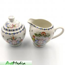 cukiernica z mlecznikiem porcelanowe (21103)