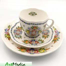 filiżanka ceramiczna ze spodkiem plus talerzyk des