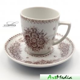 filiżanka porcelanowa ze spodkiem - Espresso (2111