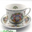 filiżanka porcelanowa ze spodkiem (21138)