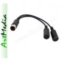 adapter rozgałęźnik DIN-5 WM545 na 2 gniazda DIN54