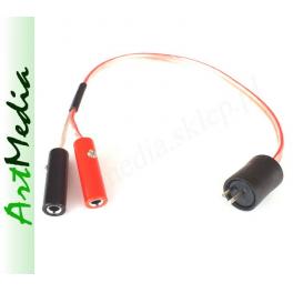 adapter wtyk głośnikowy - 2 gniazda banan RADMOR (