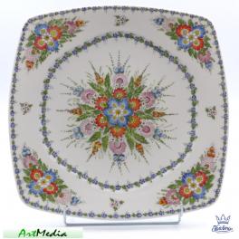 talerz porcelanowy płaski duży 27 x 33 cm (31223)