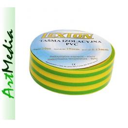 taśma izolacyjna LEXTON zielono-żółta 19mm x 10m