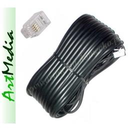 kabel telefoniczny RJ11 6P4C - 4 żyły -  3.0 m