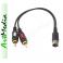 kabel 2 RCA wtyki chinch - DIN-5 IN RADMOR  0,2 m