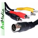 kabel 4 RCA CHINCH - DIN-5 ( 4RCA WM 545 ) 1,8 m