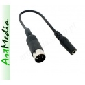 adapter słuchawkowy DIN590 wtyk - Jack 3,5 gniazdo