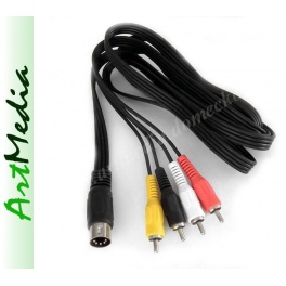 kabel AV Atari XL/XE, Commodore 16, 64, 128 - 1,8m