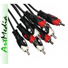 kabel 4RCA - 4 RCA łezka 3.0 m