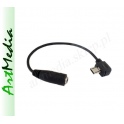 adapter HF USB micro wtyk kątowy, Jack 3,5 gniazdo