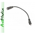 adapter Jack 2,5 wtyk - Jack 3,5 gniazdo - 0,2 m
