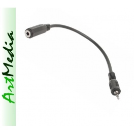adapter Jack 2,5 wtyk - Jack 3,5 gniazdo - 0,2 m
