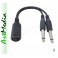 adapter DIN-5 545 gniazdo na wtyki Jack 6,3 - IN