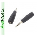 adapter Jack 3,5 /17,5mm 4 PIN polowy wtyk-gn. ST
