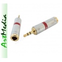 adapter 3,5 mm wtyk - 6,3 gniazdo stereo Vitalco