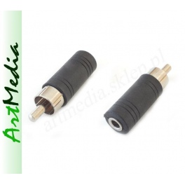 adapter 1RCA wtyk - gniazdo jack 3,5 