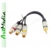 adapter Jack 3,5 4 PIN wtyk -3 gniazda RCA Vitalco