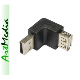 adapter kątowy USB 2.0 wtyk A - gniazdo A